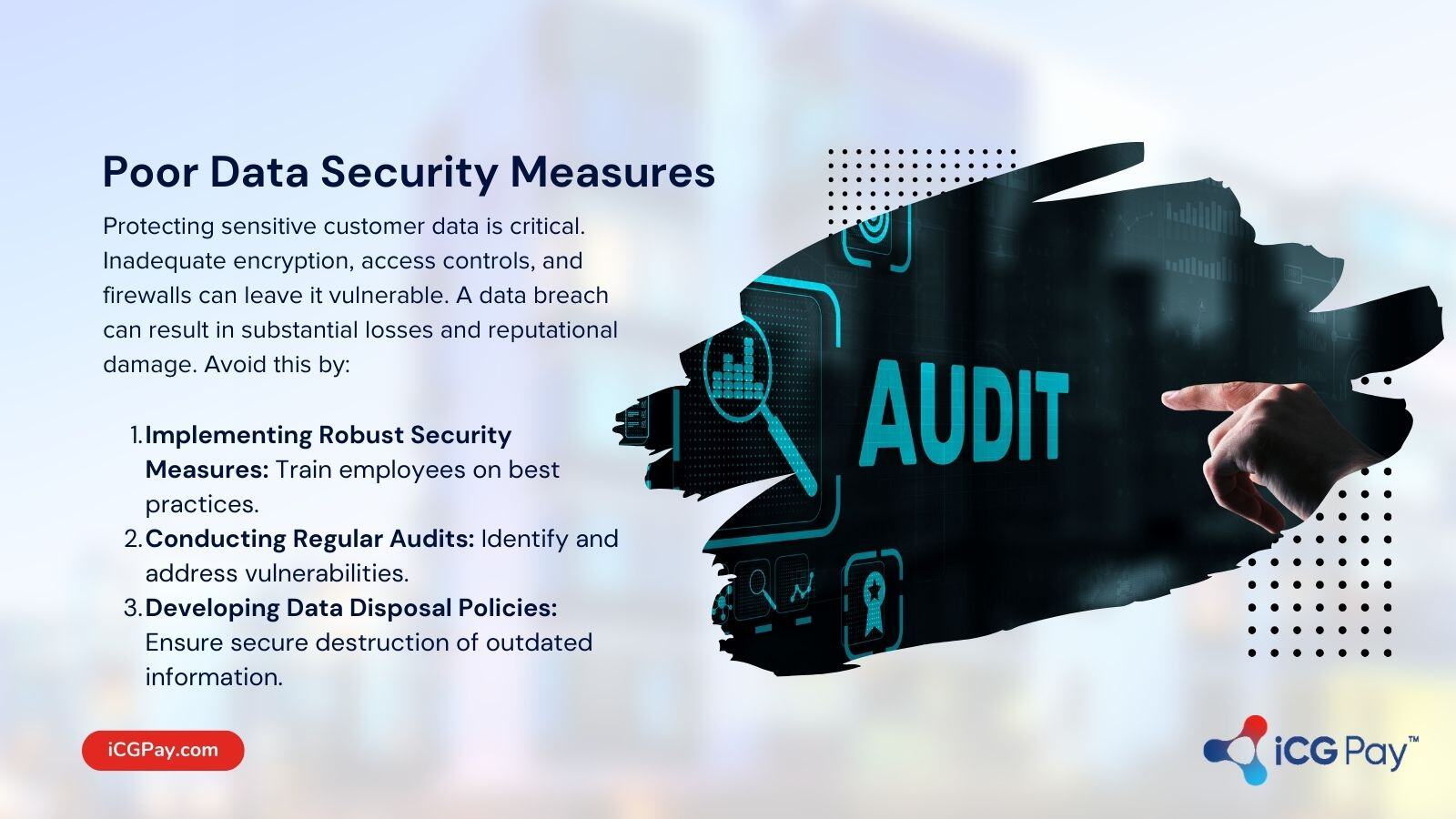Poor data security measures